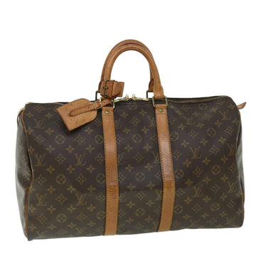 LOUIS VUITTON Monogram Keepall 45 Boston Bag M41428 LV Auth bs7790