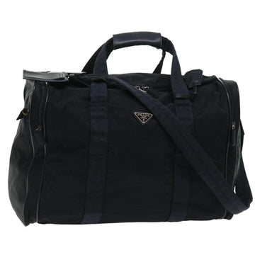 PRADA Boston Bag Nylon 2way Black Auth bs7810