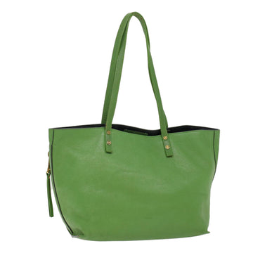 Chloe Shoulder Bag Leather Green Auth bs7864