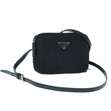 PRADA Pouch Shoulder Nylon Black Auth bs8022