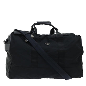 PRADA Boston Bag Nylon 2way Black Auth bs8190