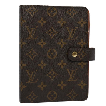 LOUIS VUITTON Monogram Agenda MM Day Planner Cover R20105 LV Auth bs8262