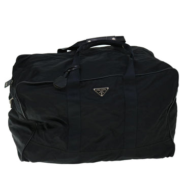 PRADA Boston Bag Nylon Black Auth bs8354