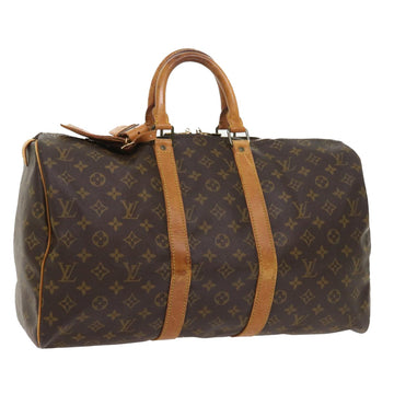 LOUIS VUITTON Monogram Keepall 45 Boston Bag M41428 LV Auth bs8373