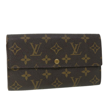 LOUIS VUITTON Monogram Portefeuille Sarah Long Wallet M61734 LV Auth bs8416