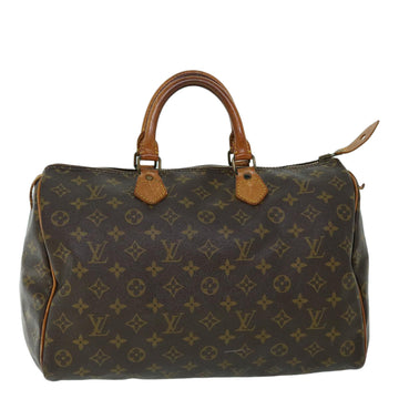 LOUIS VUITTON Monogram Speedy 35 Hand Bag M41524 LV Auth bs8445