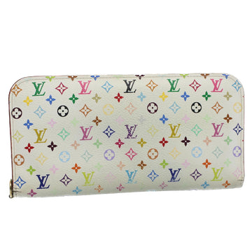 LOUIS VUITTON Multicolor Portefeuille Insolite Wallet White M93753 Auth bs8509