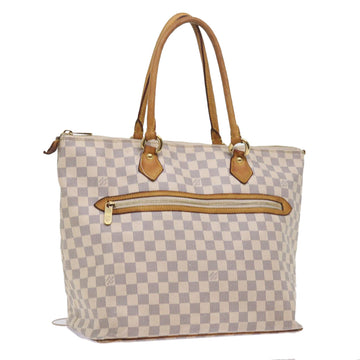 LOUIS VUITTON Damier Azur Saleya GM Tote Bag N51184 LV Auth bs8659