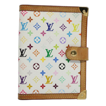 LOUIS VUITTON Multicolor Agenda PM Day Planner Cover White R21074 LV Auth bs8662