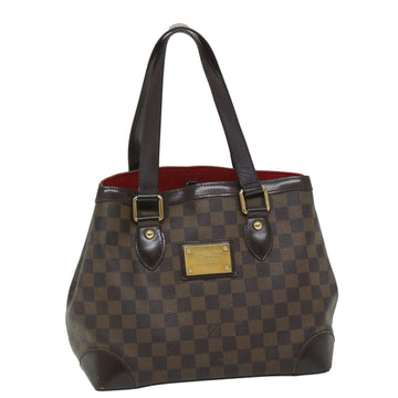 LOUIS VUITTON Damier Ebene Hampstead MM Tote Bag N51204 LV Auth bs8968