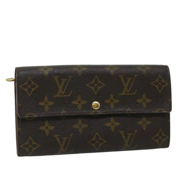 LOUIS VUITTON Monogram Portefeuille Sarah Long Wallet M60531 LV Auth bs9188