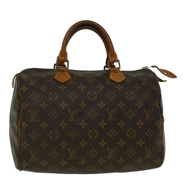 LOUIS VUITTON Monogram Speedy 30 Hand Bag M41526 LV Auth bs9398