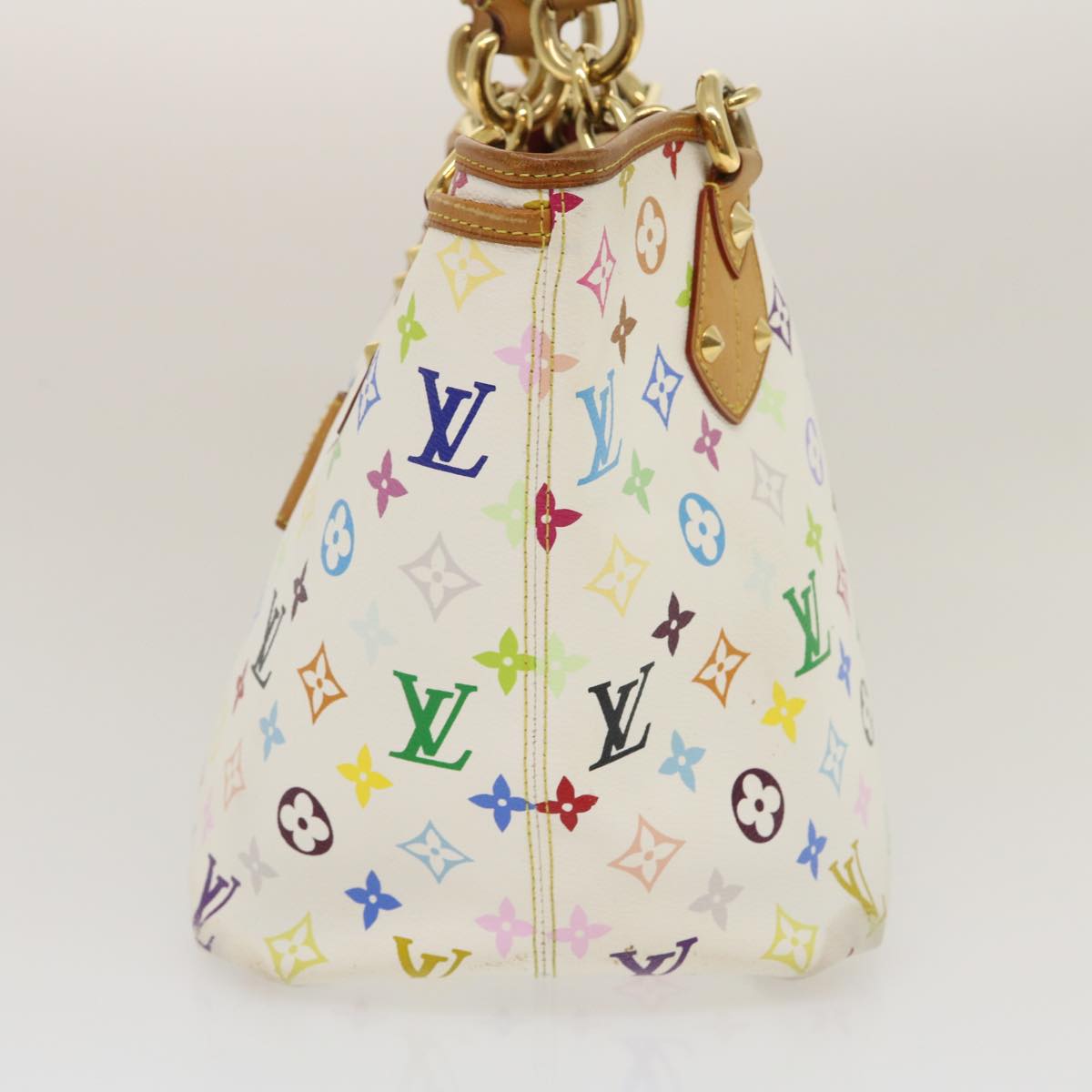 LOUIS VUITTON Monogram Multicolor Annie GM Tote Bag White M40303