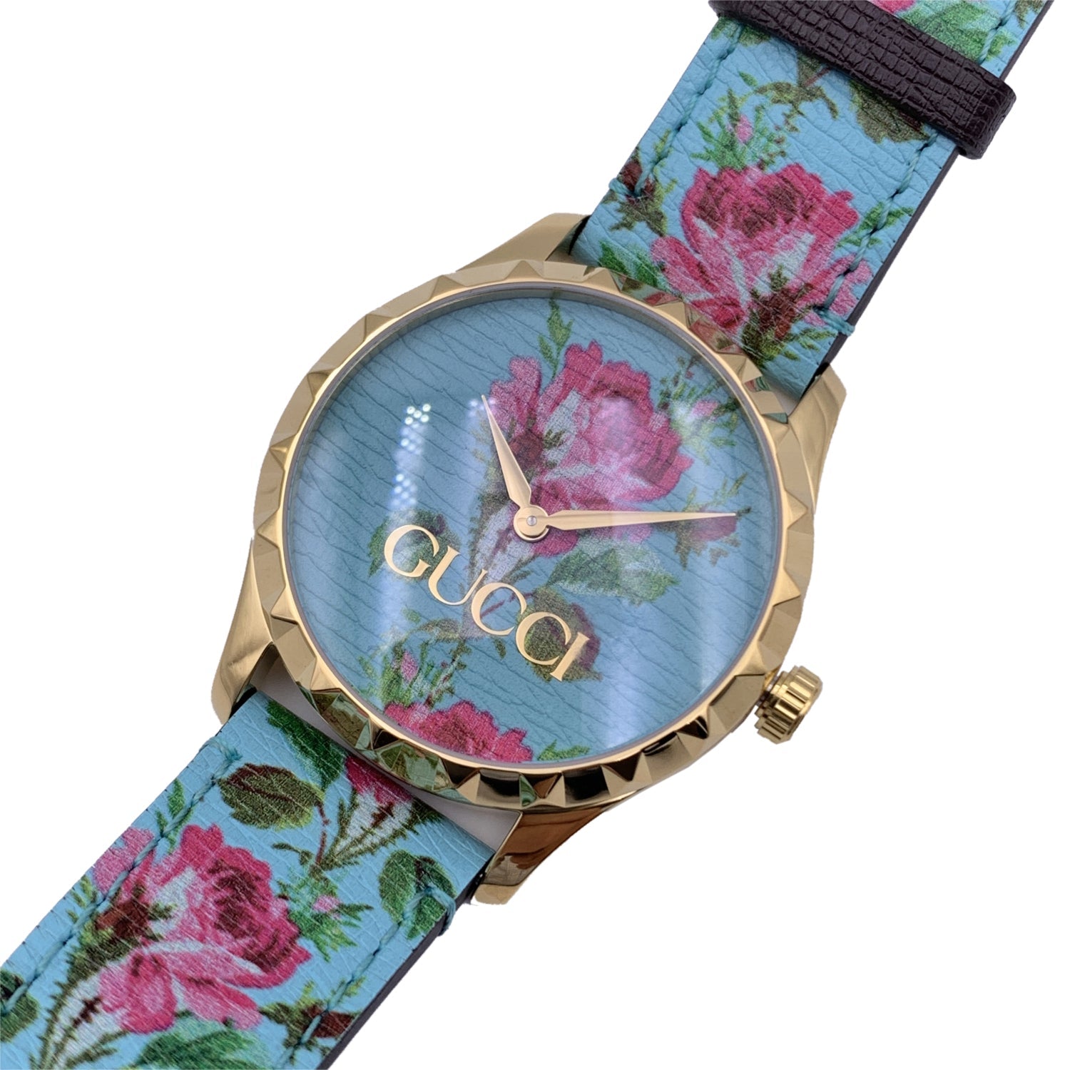 Gucci pink and green on sale watch