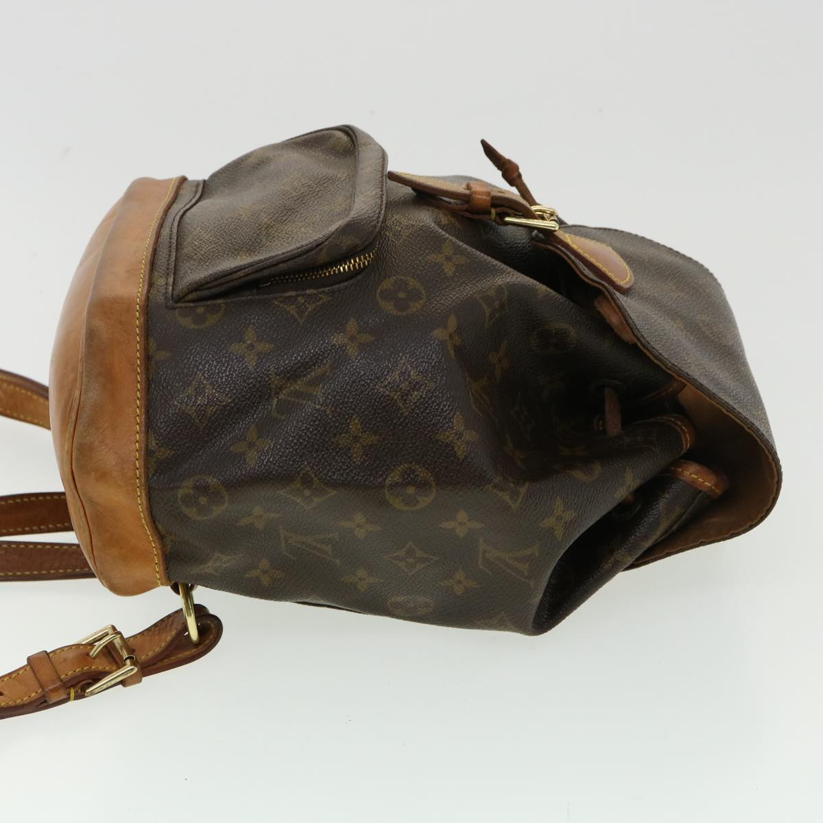 Auth LOUIS VUITTON Montsouris MM M51136 Monogram SP0050 Backpack