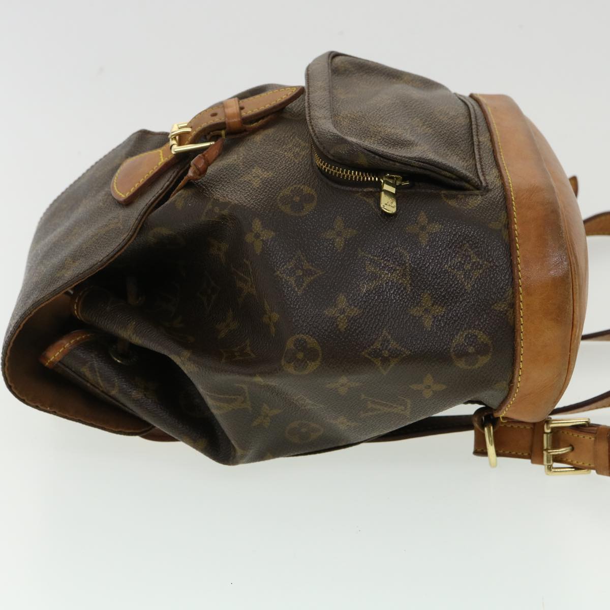 Auth LOUIS VUITTON Montsouris MM M51136 Monogram SP0050 Backpack