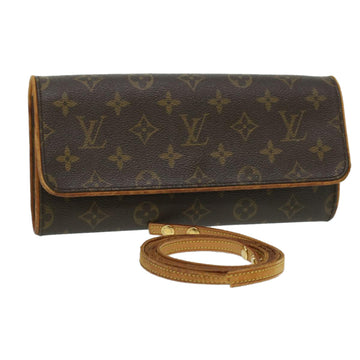 LOUIS VUITTON Monogram Pochette Twin GM Shoulder Bag M51852 LV Auth cl283