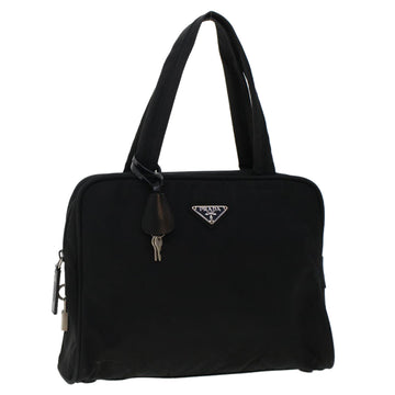 PRADA Hand Bag Nylon Black Auth cl627