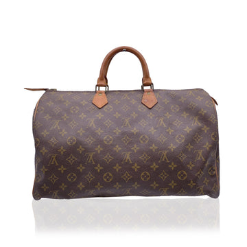 LOUIS VUITTON Vintage Canvas Brown Monogram Speedy 40 Bag Satchel