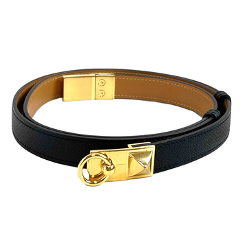 HERMES Epsom Rivale 18 Black Belt Adjustable Size