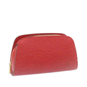 LOUIS VUITTON Epi Dauphine PM Pouch Red M48447 LV Auth ds004