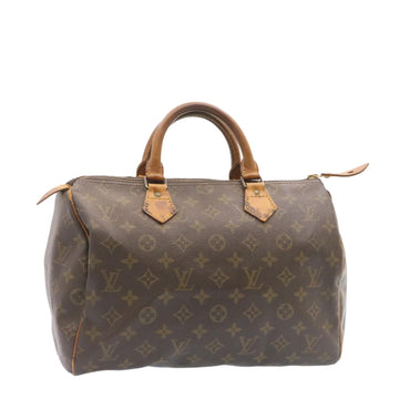 LOUIS VUITTON Monogram Speedy 35 Hand Bag M41524 LV Auth ds047