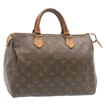 LOUIS VUITTON Monogram Speedy 30 Hand Bag M41526 LV Auth ds151