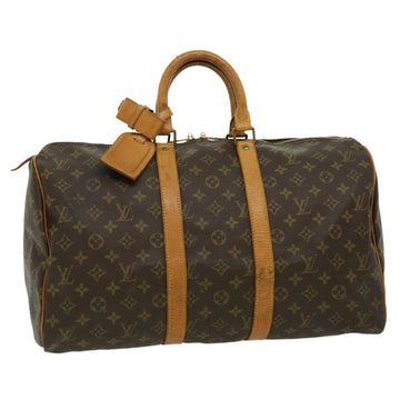 LOUIS VUITTON Monogram Keepall 45 Boston Bag M41428 LV Auth ds552