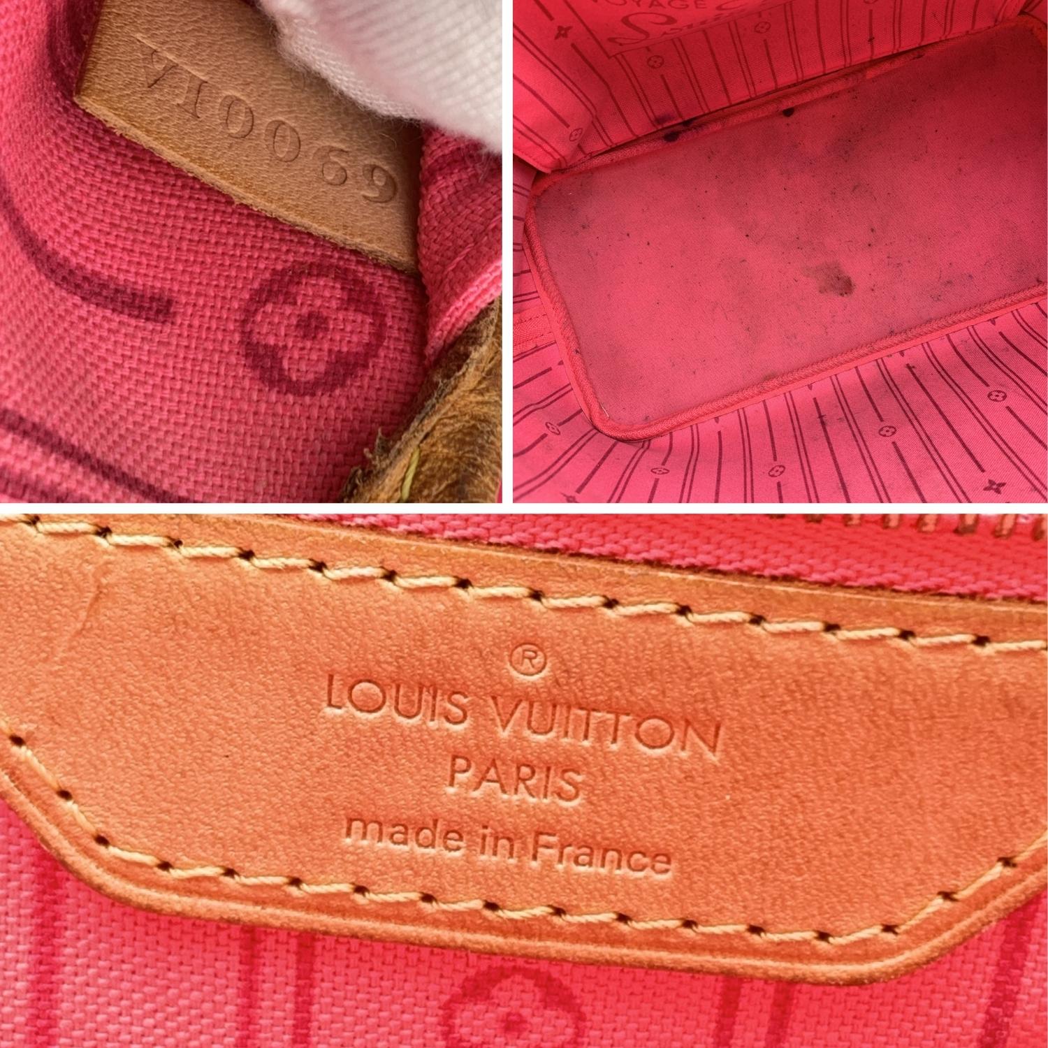 Louis Vuitton by Marc Jacobs Pink Graffiti Neverfull GM Bag at