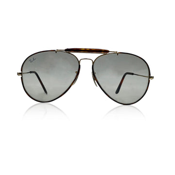 BAUSCH & LOMBRay-Ban  Vintage Gold Outdoorsman Aviator Sunglasses