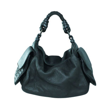 BOTTEGA VENETA Black Grained Leather Handbag