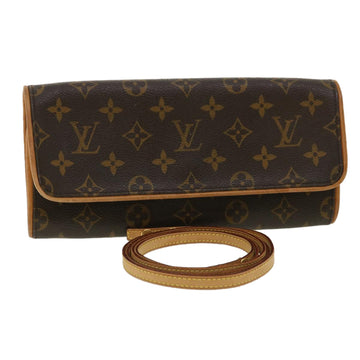 LOUIS VUITTON Monogram Pochette Twin GM Shoulder Bag M51852 LV Auth ep060