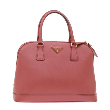 PRADA Hand Bag Safiano leather Pink Auth ep1018