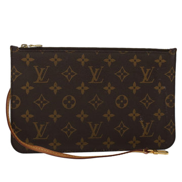 LOUIS VUITTON Monogram Neverfull MM Pouch Accessory Pouch Mimosa LV Auth ep1113