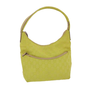 GUCCI GG Canvas Shoulder Bag Yellow Auth ep1117