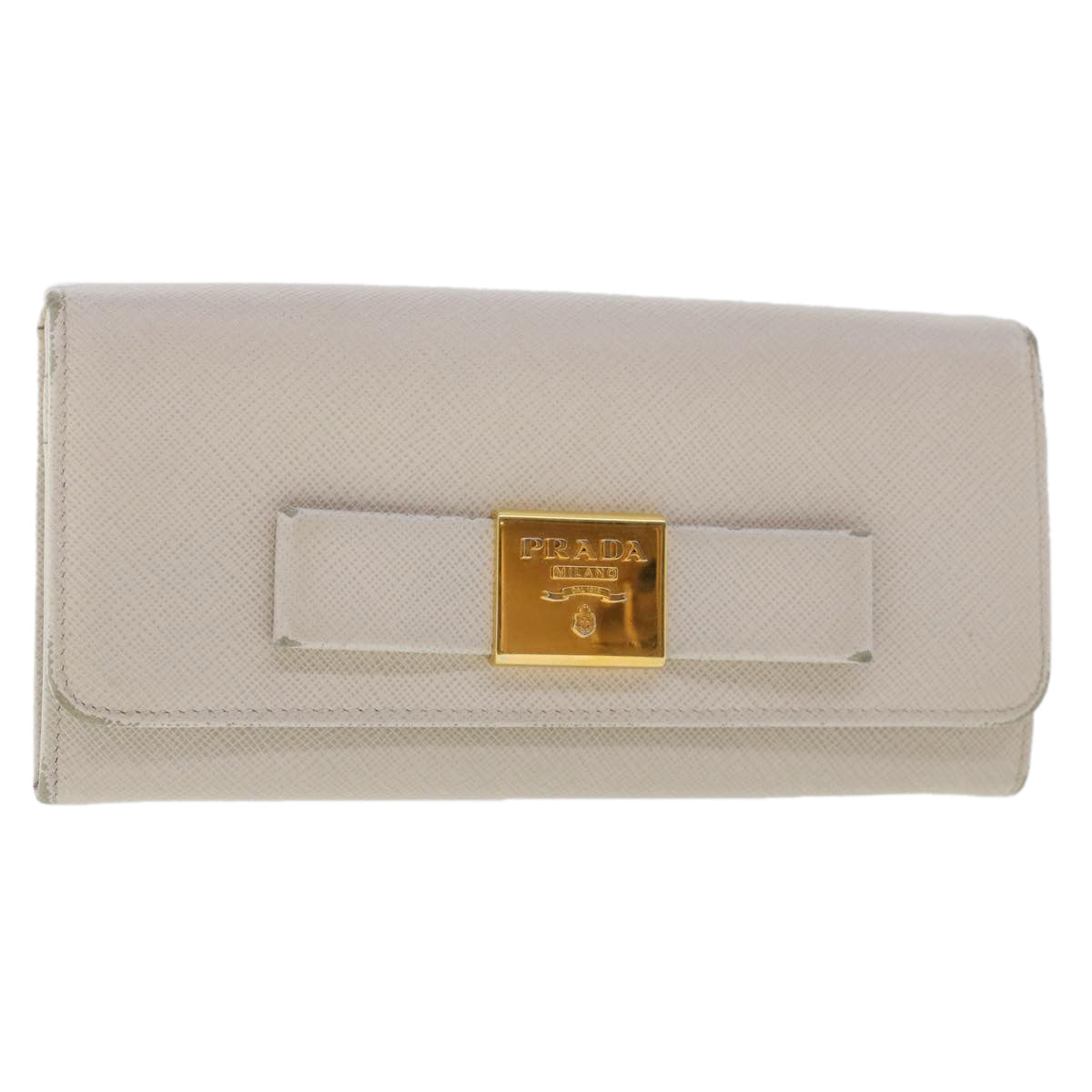 White discount prada wallet