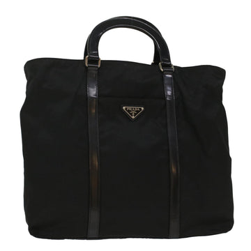 PRADA Hand Bag Nylon Black Auth ep1336