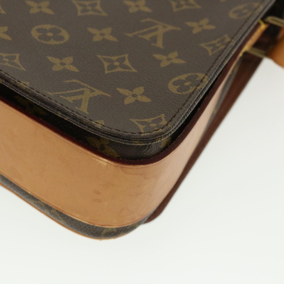 LOUIS VUITTON Monogram Cartouchiere GM Shoulder Bag M51252 LV Auth 286