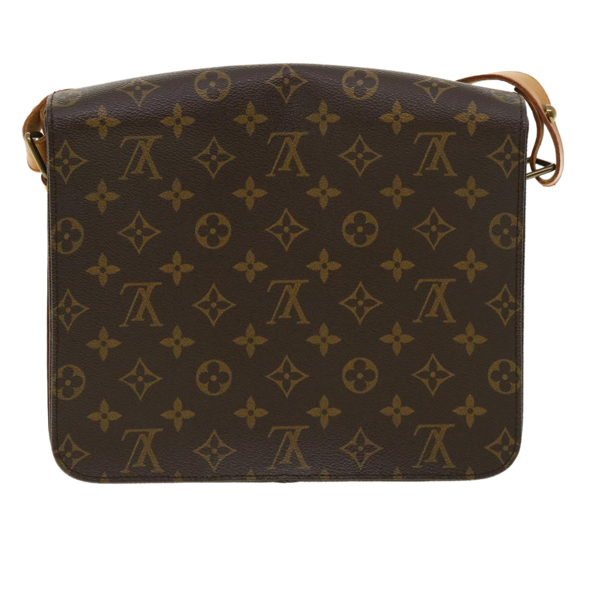 Authentic Louis Vuitton Monogram Cartouchiere GM M51252 Shoulder Cross Bag  0022G