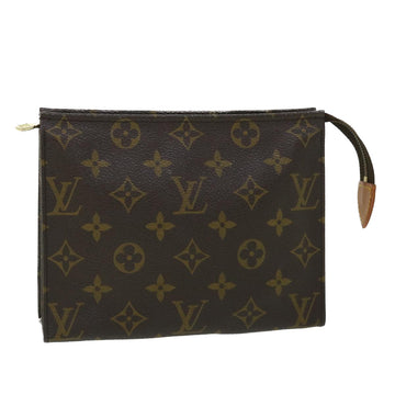 LOUIS VUITTON Monogram Poche Toilette 19 Pouch M47544 LV Auth ep1597