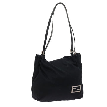 FENDI Shoulder Bag Nylon Black Auth ep1772