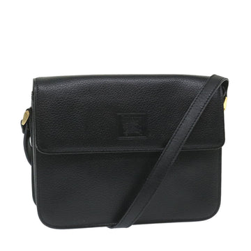 BURBERRYSs Shoulder Bag Leather Black Auth ep2090