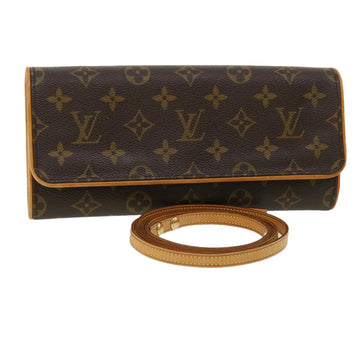 LOUIS VUITTON Monogram Pochette Twin GM Shoulder Bag M51852 LV Auth ep275