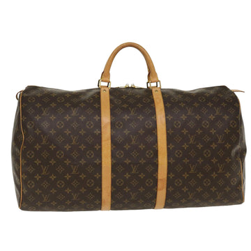 LOUIS VUITTON Monogram Keepall 60 Boston Bag M41422 LV Auth ep757