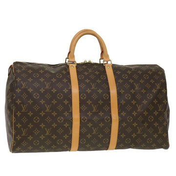 LOUIS VUITTON Monogram Keepall 55 Boston Bag M41424 LV Auth ep760