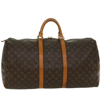 LOUIS VUITTON Monogram Keepall 55 Boston Bag M41424 LV Auth ep855