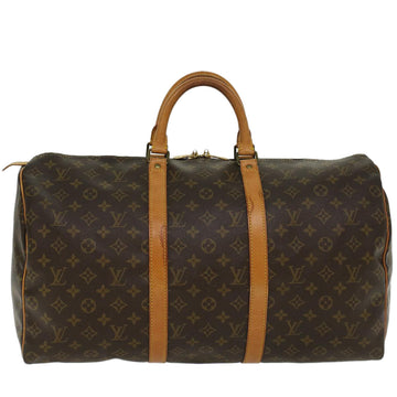 LOUIS VUITTON Monogram Keepall 50 Boston Bag M41426 LV Auth ep856