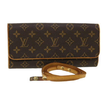 LOUIS VUITTON Monogram Pochette Twin GM Shoulder Bag M51852 LV Auth fm1736