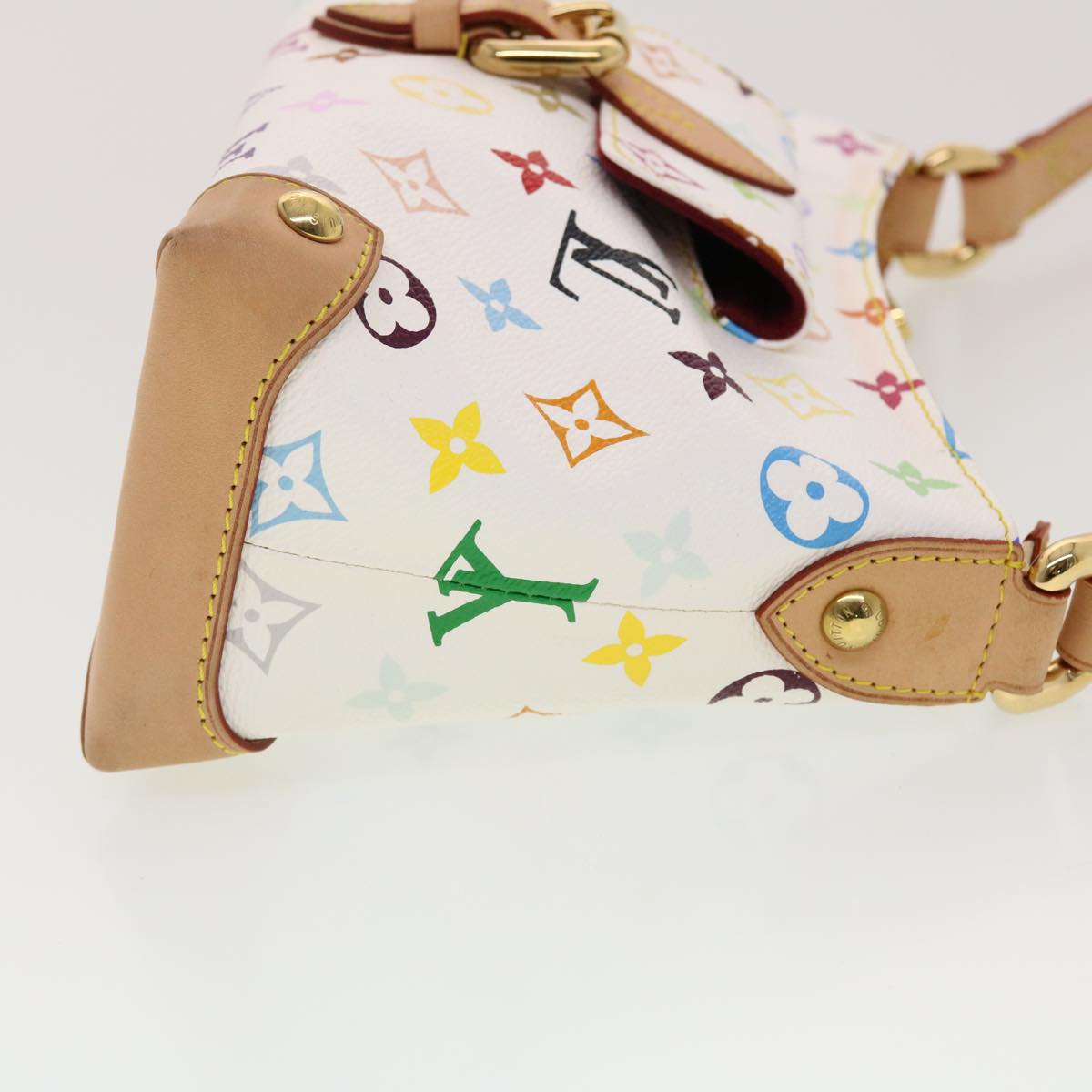 LOUIS VUITTON Monogram Multicolor Eliza Shoulder Bag White M40098