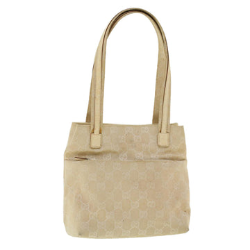 GUCCI GG Canvas Shoulder Bag Beige 002 1075 002053 Auth fm2315